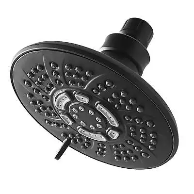 Mainstays 6-Setting Large Shower Head Matte Black • $18.16