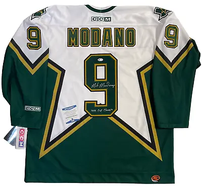 Mike Modano Signed Ccm Dallas Stars 1999 Stanley Cup Jersey Beckett Witness Coa • $699.99