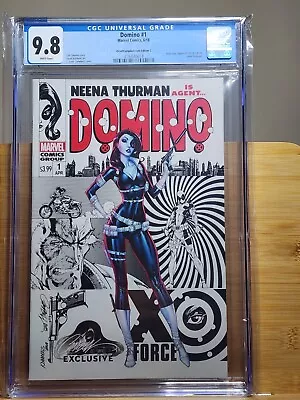 New Slab CGC 9.8 2018 DOMINO #1 Steranko Homage J SCOTT CAMPBELL VARIANT • $175