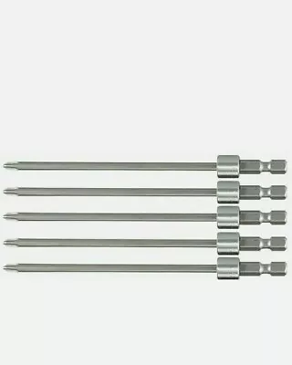 Makita PHILLIPS POWER SCREWDRIVER BITS PH2x130mm 5Pcs Suits Collated Screwgun • £18.86