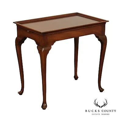 Kindel Queen Anne Style Mahogany Tea Table • $895