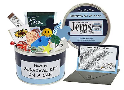 DAD - DADDY TO BE SURVIVAL KIT IN A CAN. New Parent/Baby Shower Gift & Card • £12.75