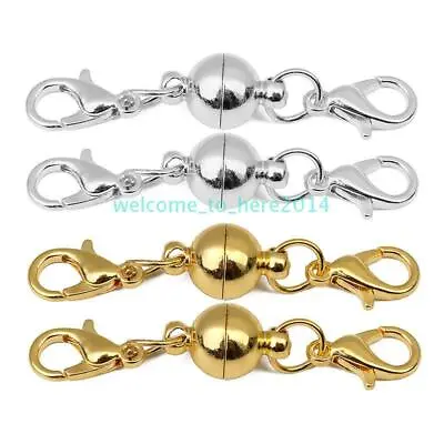 £5.39 • Buy 10pcs Connectors Hooks Magnetic Clasps DIY Necklace Bracelet Making Jewelry