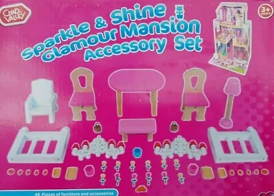 Chad Valley 40 Piece Sparkle & Shine Glamour Mansion Accessories Set . 40 Pieces • £19.99