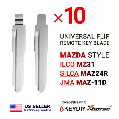 10x New Uncut Universal Flip Remote Key Blade Mazda Type MZ31 MAZ24R MAZ-11D • $12.95