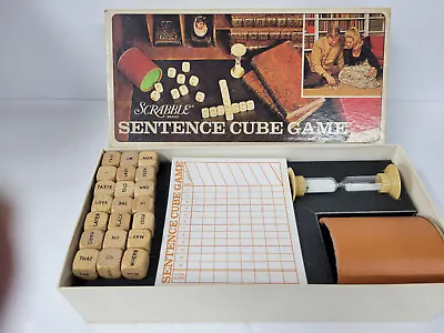 Vintage Scrabble Sentence Cube Game 1971 (Selchow/Righter) Complete • $9.99