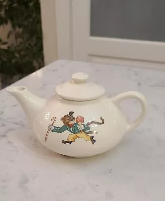 EDWIN M. KNOWLES CHINA CO. MONKEY / ICE CREAM CONE CHILD'S TEAPOT - Vintage 40's • $16