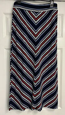 Westport Womens Medium Maxi Skirt Long Americana Flowy Bottom • $8.90