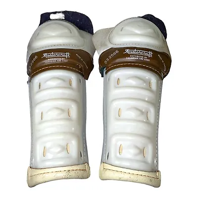 Vintage Mastercraft 83 2566 Ice Hockey Shin Guards Pads Made In Canada • $26.16