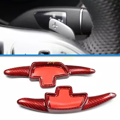 Carbon Fiber Steering Wheel Paddle Shifter For Mercedes A B C E S G CLS SL Class • $68.62