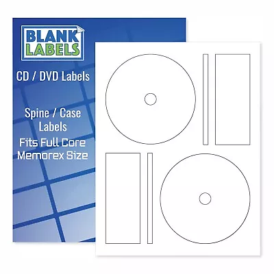 2000 CD / DVD Laser And Ink Jet Labels - Full Face Memorex Size!  1000 Sheets! • $109.99