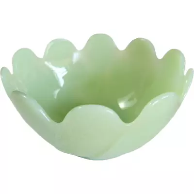 Fire King Jadeite Lotus Blossom Leaf Dessert Cup Bowl • $45