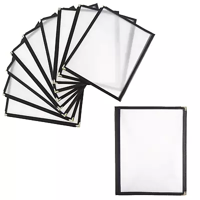 (10 Pack)  Double Fold Menu Cover For 8.5 X 11 Inch 2 Page  Restaurant R • $37.99