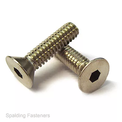 A2 Stainless UNC Countersunk Socket Allen Machine Screws 68101/4 5/16& 3/8  • £3.31