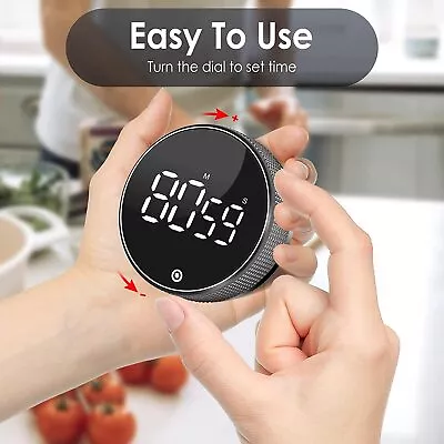 Magnetic Digital Timer Pro Kitchen Rotation Countdown Cooking Alarm Clock NEW • $12.53