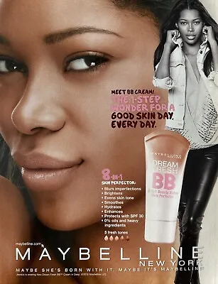 2012 Maybelline New York MAGAZINE PRINT AD - Dream Fresh BB Cream Jessica White • £9.72