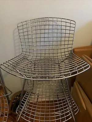 Knoll Bertoia Dining Chairs (4) Stamped Knoll Nice Condition • $1800