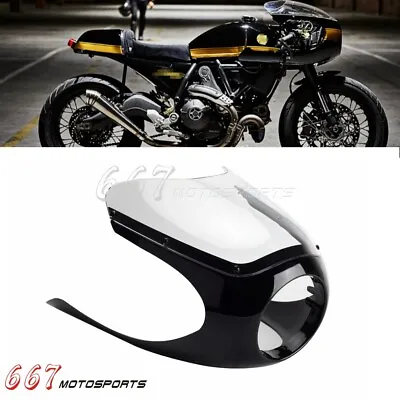 For Ducati Honda BMW Thruxton Yamaha Suzuki Cafe Racer Headlight Fairing 6-1/4  • $131.55