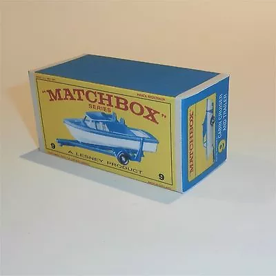 Matchbox Lesney  9 D Boat & Trailer E Style Repro Box • $13.97