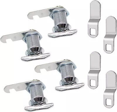 Cabinet Lock Thumb Operated Offset Cam Lock 1” Keyless Cam Lock 4 Pack Non-Lo • $26.24
