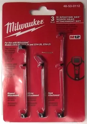 Milwaukee 48-53-0112 M-SPECTOR 360™ Scope Head Attachment 3 Piece Set • $11