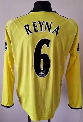 Manchester City 2005 - 2007 Third Football Reebok Long Sleeve Jersey #6 Reyna • $220