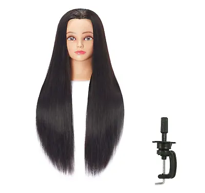 Cosmetology Mannequin Head Like Human Hair Hairdresser Training Super Long Stand • $24.99