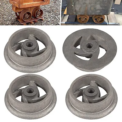 4PC Mining Ore Car Small Track Mine Cart Wheel Cast Iron 7 1/4 Diameter For LG • $116.09
