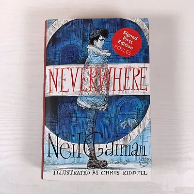 Neil Gaiman Chris Riddell Neverwhere Hardback Double SIGNED 2016 • £150