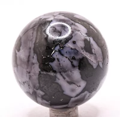 52mm Indigo Gabbro Sphere Polished Mystic Merlinite Gemstone Ball - Madagascar • $26.36