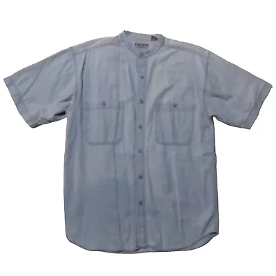 Cactus Clothing Vintage Chambray Shirt Mens M Medium Blue Light Wash Button • $15.99