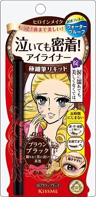 Isehan Kiss Me HEROINE MAKE Smooth Liquid Eyeliner Super Keep - 03 Brown Black • $36.43