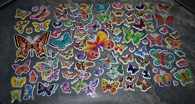 £1.95 • Buy 5x SHEETS KIDS PUFFY REUSABLE SCRAP BOOK STICKERS BEAUTIFUL BUTTERFLIES INSECTS