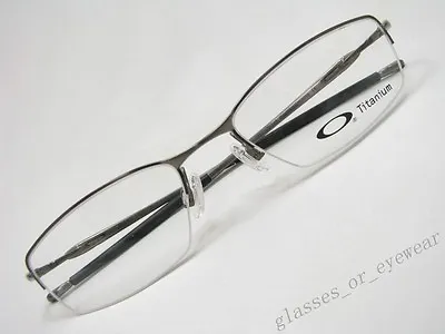 Eyeglass Frames-Oakley TRANSISTOR 22-149 Brushed Chrome 51mm Titanium Glasses • $199.99