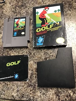 GOLF COMPLETE BLACK BOX MANUAL ORIGINAL VIDEO GAME Nintendo System 1985 NES HQ • $3.25