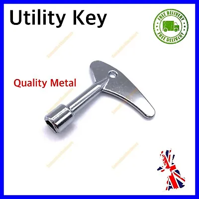 £5.90 • Buy Utility Meter Box Key Service Boxes Gas Electric Cupboard Cabinet Triangle Drive