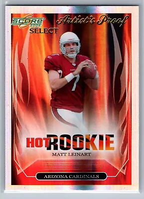 MATT LEINART 2006 Score Select - Hot Rookies - Artist’s Proof /32 #1 Arizona RC • $7.99