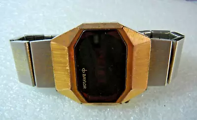 RARE 1970's Vintage BAYLOR Red LED Digital Men's Watch • $79.50