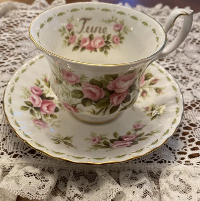 $23 • Buy Royal Albert Flower Of Month Series June Roses Cup And Saucer 1970