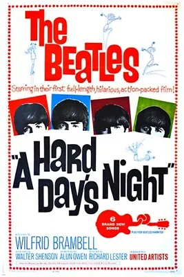 A HARD DAY'S NIGHT Vintage Movie Poster THE BEATLES Music JOHN LENNON 20x30  • $9.99