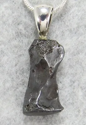 SIKHOTE-ALIN IRON METEORITE PENDANT $45 Sterling Silver Jewelry STARBORN SA45-P8 • £43.40