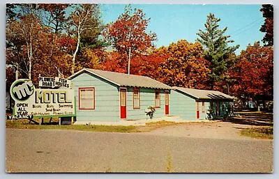 Onamia Minnesota~M's Motel & Resort~Roadside Mille Lacs Lake~1961 Postcard • $11.99