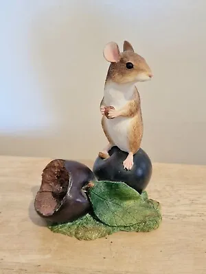 £29.99 • Buy Border Fine Arts Collectable Mice/Mouse On Plum A8008 A Rare Piece To Find 