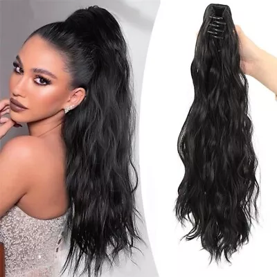 £6.69 • Buy Synthetic Curly Claw Ponytail Clip In Hair Extensions Pony Tail As Human Hair