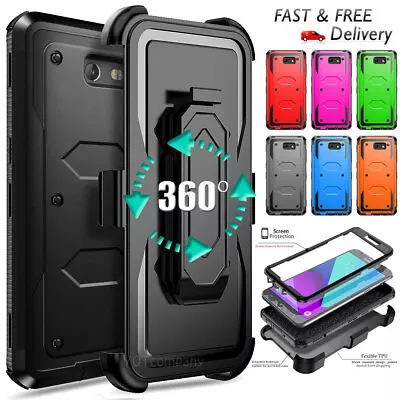 For Samsung Galaxy J7 2017 2018 Rugged Phone Hard Case Cover W/Belt Clip Holster • $12.99