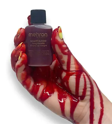 Mehron Fake Blood Squirt Blood -Bright Arterial SPFX- .5oz- Zombie FX Makeup-NEW • $5.95