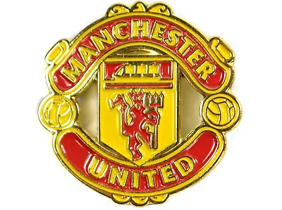 Manchester United FC Crest Pin Badge Button • $10.95