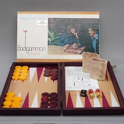 Rare Vtg Backgammon Bakelite Black Cherry Deep Red & Butterscotch Set Complete • $364.99