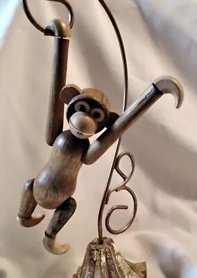 Vintage Kay Bojesen Style Japan Wood Hanging Monkey MCM 1960s • $25.80