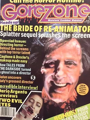 $10 • Buy GoreZone Magazine The Bride OF Re-Animator No.14 July 1990 111617nonrh